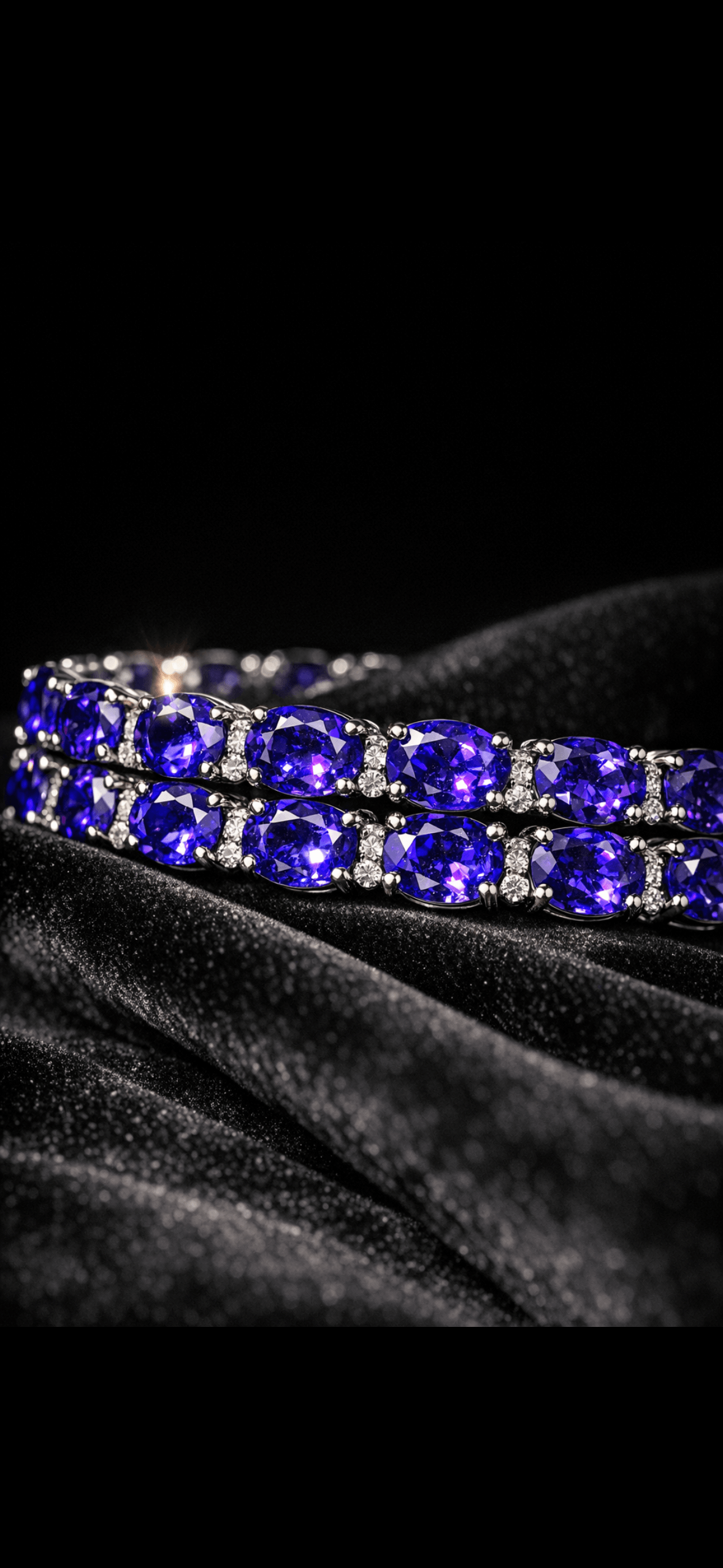 Custom tanzanite bracelet handcrafted in Sun City West