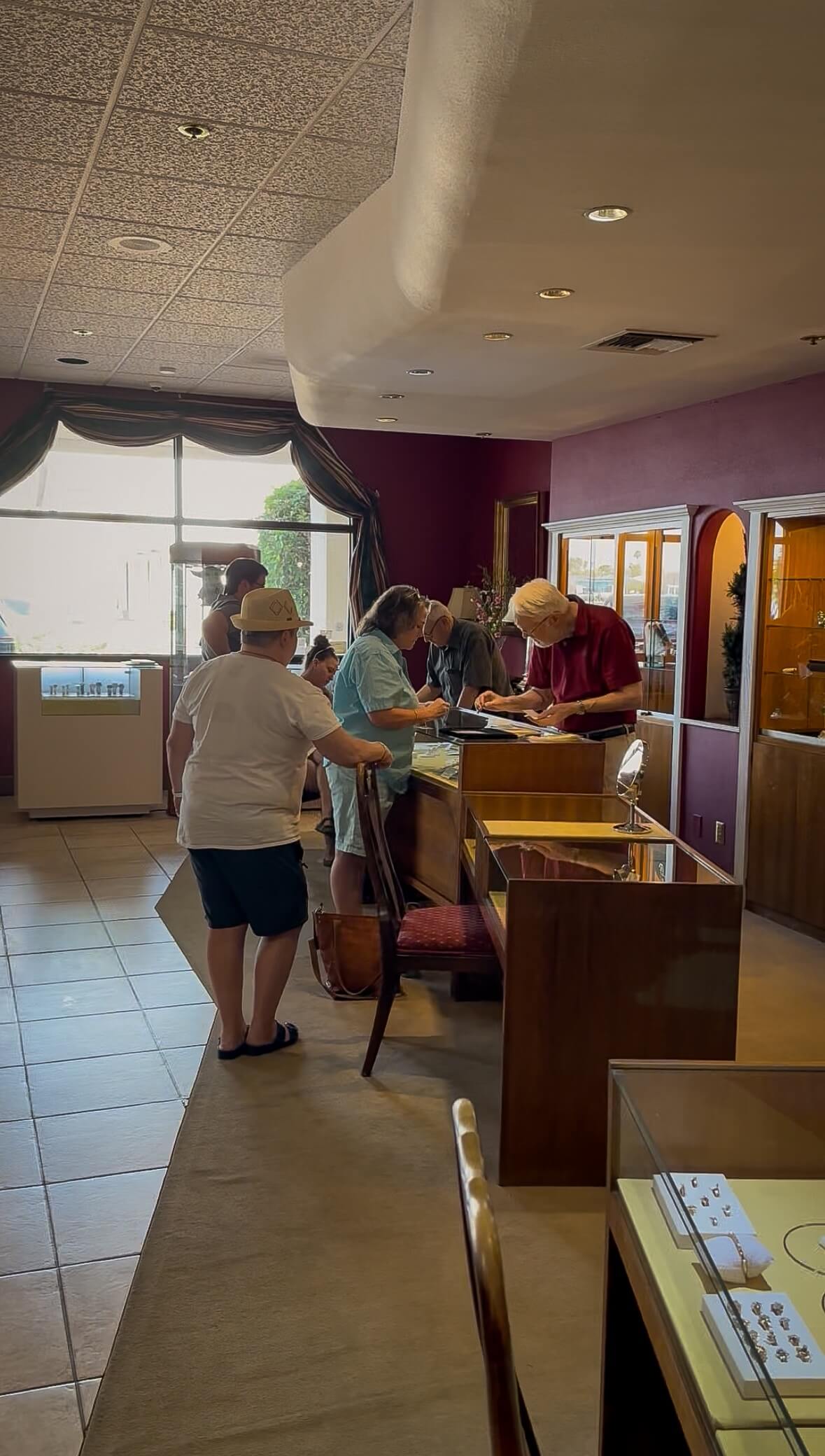 Geoff Woerner GIA Graduate Gemologist performing a certified jewelry appraisal at Cranstoun Court Jewellers, Sun City West AZ