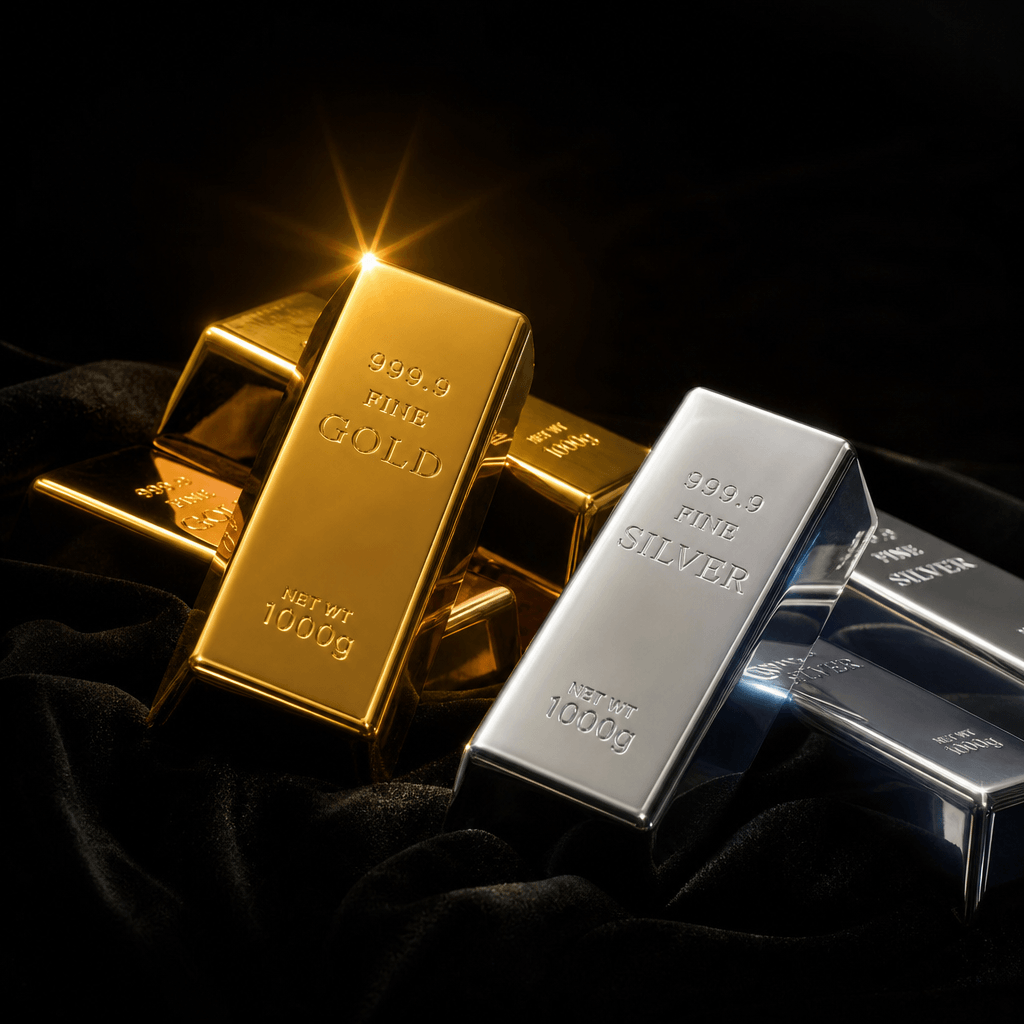 999.9 fine gold and silver bars — Cranstoun Court Jewellers Sun City West